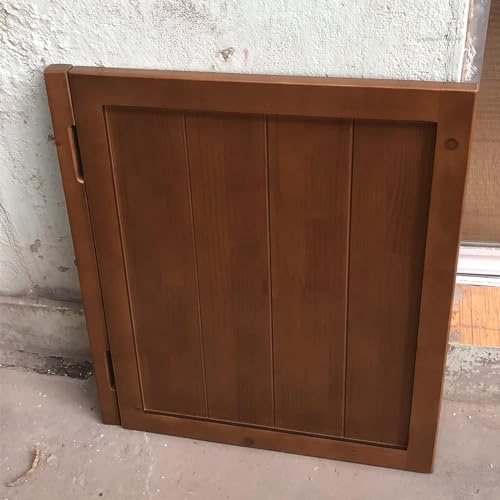 LNNNW Svängdörrar Enkel karuselldörr for badrumsingång, kök massivt trä Butlerbar karuselldörr, anpassade storlekar tillgängliga för inomhus(80x90cm)