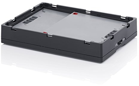Auer Packaging 10x Profi-Faltbox 60 x 40 x 42 große Klappbox faltbarer Eurobahälter 60x40x42 ohne Deckel