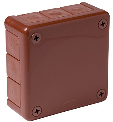 ViPlast 7243 041-02 - Caja de derivación (caucho, sin rosca, para ambientes húmedos), color marrón