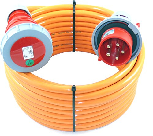 CEE Verlängerungskabel Starkstrom wasserdicht H07BQ 5G4 5x4 32A IP67 50m