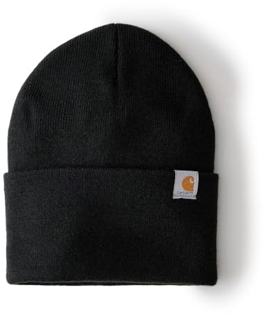 Carhartt Men's Knit Cuffed Beanie, Black, One Size (104597)