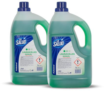Pack de 2 Lavavajillas Manual La Salud Profesional 5 L Total 10 L |
