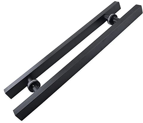 61 cm quadrato rettangolare forma in acciaio inox tirare cancello d'ingresso maniglia lunga moderna commerciale interno esterno porta T bar tirare spinta due lati in vetro maniglia per porta in vetro