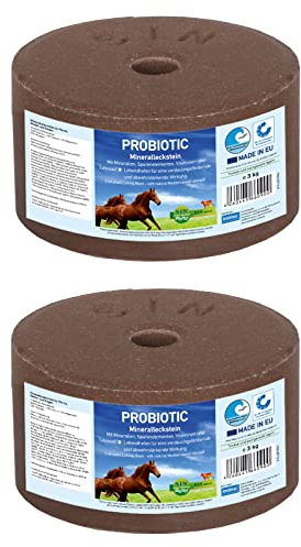 imima Mineralleckstein Pferd PROBIOTIC Salzleckstein Set 2 x 3kg