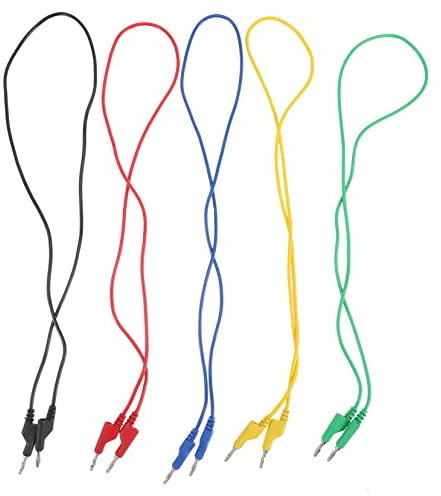 VILLFUL 5stücke Teiliges Multimeter Messkabel Mit Isolierten Doppel-bananenstecker Prüfsonden Flexible Messleitungen Für Elektrische Tests Bei Fahrzeugen Motorrädern Und Elektronik Robuste