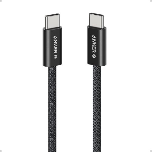 Anker USB C auf USB C Kabel, 240W USB C Kabel 1m, geflochtenes und schmutzabweisendes USB C Ladekabel für iPhone 16 15 Serie Galaxy S24 S23 MacBook Pro Air iPad Pro Air