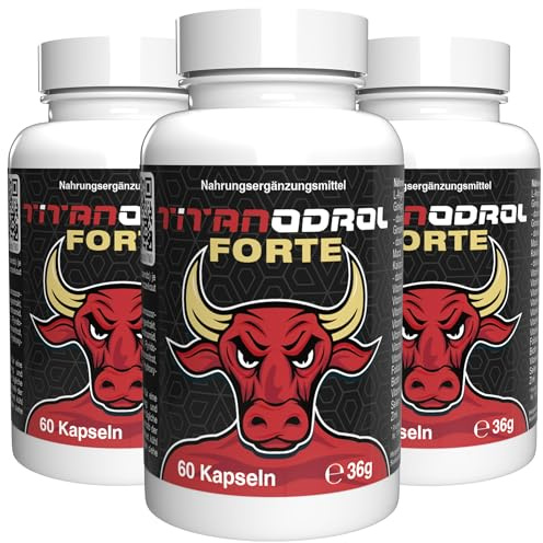 Titanodrol - 180 capsule (3 x 60 capsule), confezione da 3 pezzi