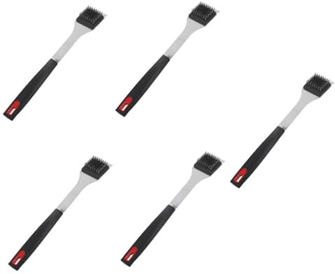 Toddmomy 5pezzi Spazzola Per Pulizia Grill Multifunzionale Inossidabile Utensile Bbq Leggero e Resistente Per Facile Da Usare e Anti Per Barbecue Famiglia