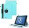 World biz Universal 8 inch Tablet Case, PU Leather Stand Case Folio Cover 360° Rotating Case Fits for All 8.0 Inch Samsung, Lenovo, Acer, Huawei, Sony, iPad, Toshiba Android Tablets (Sky Blue)