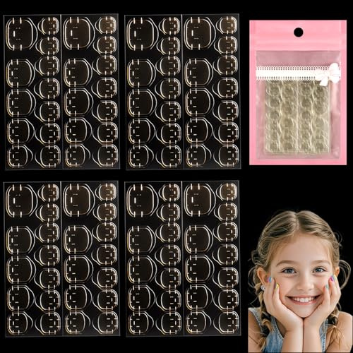 10 Sheets 240 Pcs Kids Nail Glue Tabs for Fake Nails Waterproof Nail Sticky Tabs for Kids Transparent Press on Nail Adhesive Tabs for little Girls
