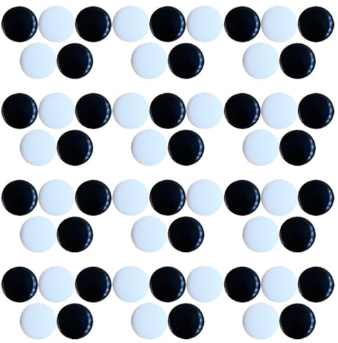 TOYANDONA Set 360 Pezzi Gioco di Go in Pietra Artigianale, Pezzi Scacchi Resistenti e Compatti, per Uso Scolastico e Domestico, Superficie Liscia per Gioco da Tavolo