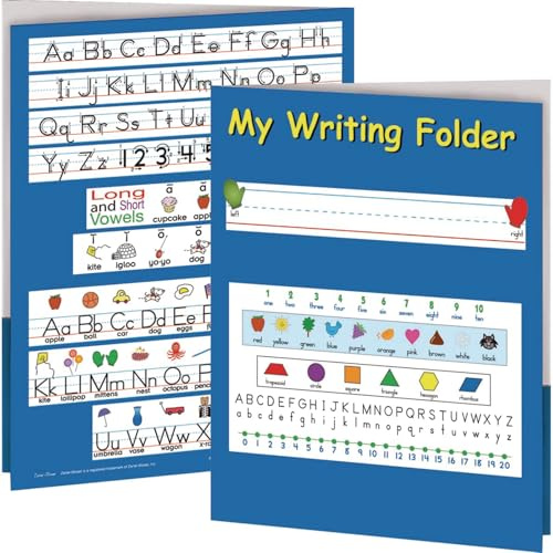 Really Good Stuff My Writing Folder - Zaner-Bloser - 12 Folders - 9 by 12 - Laminated