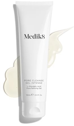 Medik8 Pore Cleanse Gel Intense - L-Mandelic Acid Pore Refining Gel 150ml | L-Mandelic Acid Pore Refining Gel, Reduce Enlarged Pores, Improves Uneven Skin Texture & Unwanted Oiliness