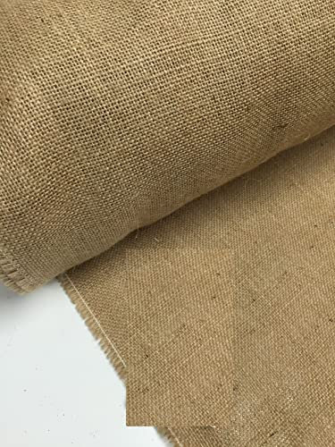 2 Metre Pack 10oz Hessian Jute Burlap 40 Wide Ideal for Craft, Bags Sacks Cloths Upholstery Garden (2 Meter)