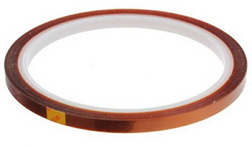goodjinHH 01 Isolierband Tape Hitzebeständiges Klebeband Elektronik Selbstklebend Hohen Temperaturen Band, Hitzebeständiges Hochtemperatur-Polyimid-Kapton-Band 5/10/20/30/50mmx33M (Braun, 5mmx33m)
