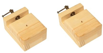 NUOBESTY 2pcs Seal Tool Adjustable Clamp Engraved Tool Wood Working Clamps Wooden Bench Vise Carving Bed Tool Wood Flat Vise Handscrew Clamp Wood Carving Stand Fixture Bamboo Seal Stone