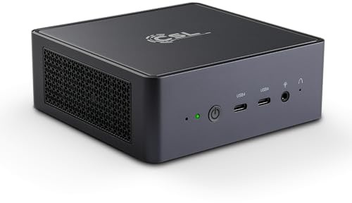 Mini PC CSL VenomBox HS Windows 11 Pro, AMD Ryzen 7 8845 HS 8X 3800 MHz, 4000 GB M.2 SSD, 64 GB DDR5-RAM, Radeon 780M Grafik, HDMI 2.1, USB 4.0, BT 5.3, WLAN