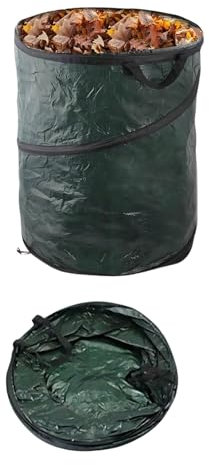 ADEPTNA Large 120L Heavy Duty Pop-Up Garden Waste Bag with Handles - Reusable & Strong Refuse/Rubbish Sack for Garden Clean up (PACK OF 1)