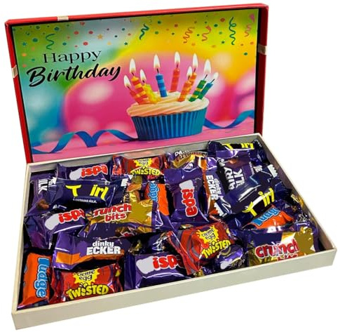 Happy birthday Chocolate gift box with Assorted mini Heros Chocolate Ideal Birthday Chocolate gift box for all