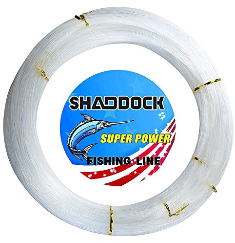 Monofile Angelschnur, 500 m, 5,9 kg - 179,6 kg, Nylon Mono Angelschnüre – Super starke Monofile Angelschnur Speargun Schnur für Salzwasser / Süßwasser (transparent, 1,5 mm/113,9 kg)