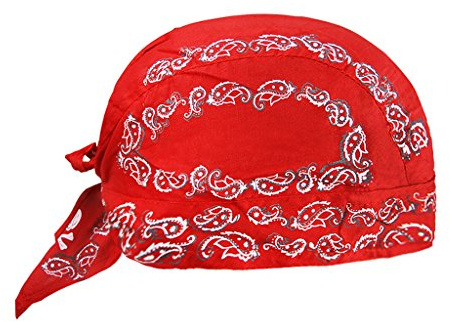 Moonlove Sports Pirate Headwear Plain/Floral Thin Fast dry Breathable Cycling Bandana Cap Sun UV Protection Headband Head Wrap Beanie Skull Cap Under Helmet for Women Men Biking Motorcycling Riding