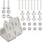 Dachschrägenadapter Für Schiebetürenschränke, Ankleidezimmer, Bücherregale. Befestigungssatz für Dachschrägen. Satz von 2 Winkeln, verstellbar von 30° bis 90°, aus robustem PVC (2)