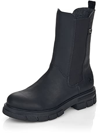 Rieker Damen Klassische Stiefeletten Z9180, Frauen Stiefeletten,uebergangsstiefel,reißverschluss,Women's,Woman,Lady,Ladies,schwarz (02),38 EU / 5 UK