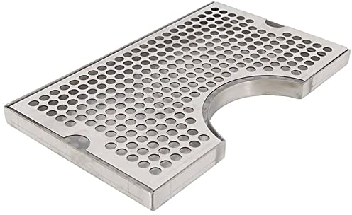 KELUNIS Removable Surface Mount Kegerator, Stainless Steel Kegerator Beer Drip Trays for Home Bar Mini Fridge without Drain