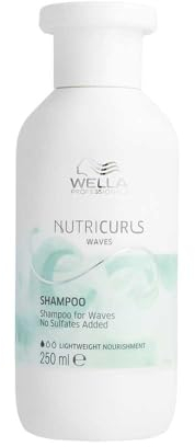 Wella Professionals NUTRICURLS Wellenshampoo, nährt und definiert Wellen, Formel mit Nourish-In-Komplex, sulfatfrei, 250 ml