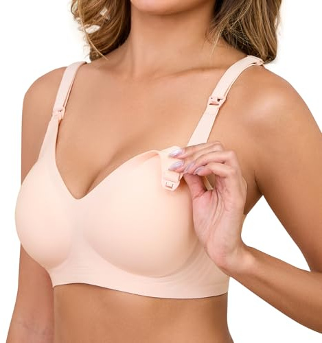 CMTOP Soutien Gorge Allaitement Femme Confortable et Doux Soutien Gorge sans Armature Brassière de sans Couture Soutien-Gorge de Maternité et Grossesse pour Sommeil et l'allaitement