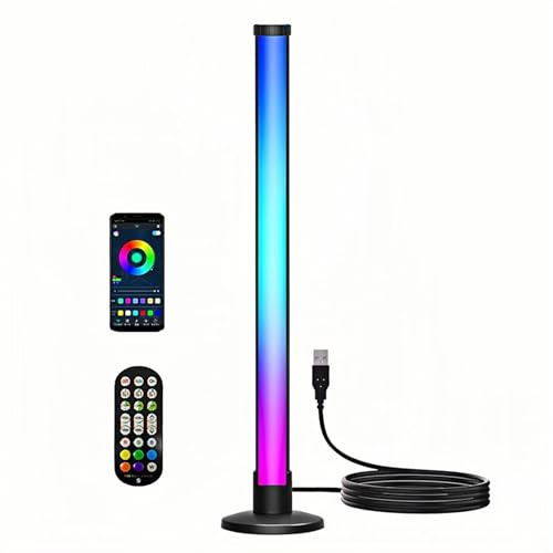 ThreeH Barra luminosa RGB Lampada da tavolo a LED per TV da gioco Retroilluminazione Illuminazione ambientale Alimentazione USB con Music Sync Home Decor