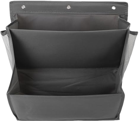 Alomejor Over The Door Shoe Organizer, Oxford Tyg Dual Tier Förvaringsställ med Självhäftande Krokar för Sovsalar och Sovrum (Grå)