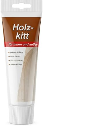 Super Nova Holzkitt Gebrauchsfertige Spachtelmasse - Reparaturspachtel zum Glätten und Ausfüllen von Löchern auf Holz, Türen Fenstern etc. überstreichbar 400g Naturfarbe