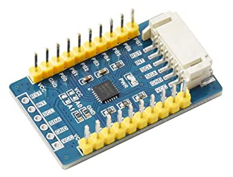 Waveshare AW9523B IO expansionskort för Raspberry Pi/Arduino/STM32, expanderar 16 I/O-stift, tillåt 4 expansionskort samtidigt, utöka upp till 64 I/O-portar, I2C-gränssnitt