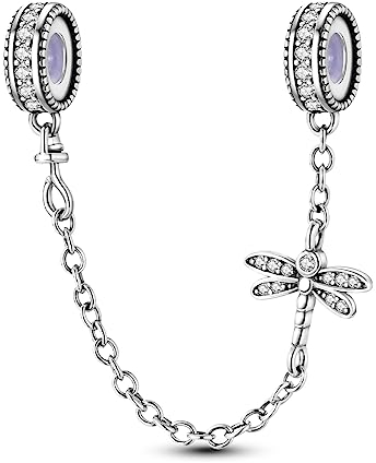 Hapour 925 Sterling Silber Sicherheitskette für Armbänder Charms Dangle Anhänger Perlen Schmuck Charm für Frauen