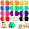 12 Farben Handstrickgarn,Häkelwolle,Acryl Wolle, Wolle häkeln,Wolle Set,Amigurumi Wolle,Wolle zum Basteln,Weicher Wolle zum Häkeln, Mehrfarbiges Garn zum Stricken Häkeln und Basteln x 13g/25 m