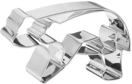 sourcing map Polar Bear Cookie Cutter Set Assorted Sizes Stainless Steel Polish Rose Flower Petal Cookie Cutters Molding for Pastry Fondant Cake Cookie