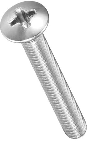 METALLIXITY Phillips Cross Recessed Countersunk Head Screws Bolts (M4-0.7x30) 50Pcs, 304 Stainless Steel Flat Head Woodworking Machine Screws - for Furniture Assembly DIY Projects, Silver