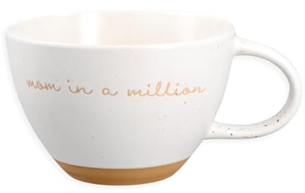 Aohyue Taza de Café Grande 450 ml, Taza de Porcelana con Asa, Taza de Desayuno, Taza de Té, Taza de Cerámica para Oficina y Hogar, Blanco Cremoso