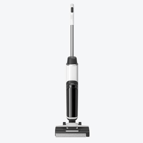 Hearten Nass Trockensauger Akku, Tiefenreinigungswasser Durch Elektrolyse Erzeugen, Sprachansage, Staubsauger mit Wischfunktion, Selbstreinigung, LED-Display, für Harte Boden,Tierhaare