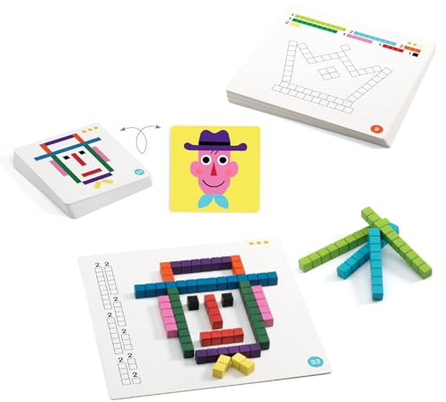 Djeco juego educativo Batonnix - FSC MIX - juego de pensamiento para niños