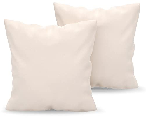 Kissenbezug 60x60 Beige 2er Set Mikrofaser Oeko-TEX Zertifiziert Dreamzie - Kopfkissenbezug 60x60 Weich