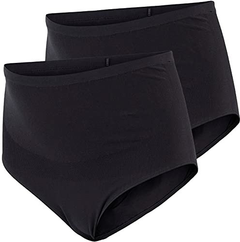 MAMALICIOUS Damen MLHEAL ORG.Baumwolle Panties 2PACK O.A.NOOS Unterwäsche, Black/Pack:Black, S/M