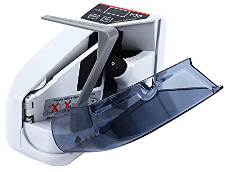 Geldzählmaschine Mobile, Handgerät, Einfach Zu Bedienen Und Tragen, Banknotenzähler mit LED Display 600 Stück/min Mini Handheld Geldzähler (Stil 1)