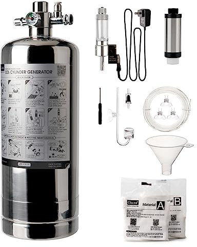 Clscea CO2 Generator Complete kit with 600g +600g raw Materials,4L G802S