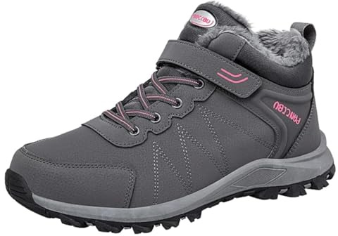 Moudn Bottes de Neige Femme Chaude Fourrées Bottes Hiver Femmes Imperméable Chaussures de Randonnée Femme Antidérapant