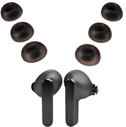 kwmobile 6X Embout Compatible avec JBL Live Pro 2 TWS - Embouts de Rechange en Silicone pour Écouteurs Rose Clair