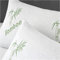 Best Linen Bamboo Memory Foam Pillow Neck & Shoulder Support Sleeping Comfortable Bed Pillows Hypoallergenic & Antibacterial Vacuum Packed (Pack Of 1, White)