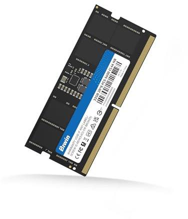 Biwin DDR5 RAM 32GB Up to 5600MHz, SODIMM 262-pin CL46, Laptop Computer Memory, Mini PC, 1.1V / Independent PMIC/On-die ECC, High Performance RAM for AI or Gaming Computer, Single