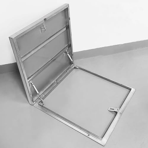 Botola sul Tetto Porta Antifurto di Sicurezza in Acciaio Inox per Tetto, Copertura per Lucernario Commerciale per Soffitta, Portello di Manutenzione per Fabbrica e Industria(75x65cm(29.5x25.6in))